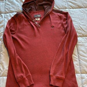 Hurley Burgundy Knit Cardigan